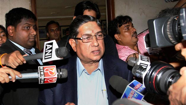 Srinivasan re-elected as BCCI president