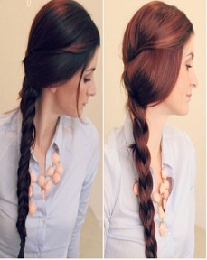 Braid hair to stay warm