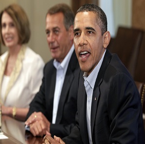 Obama, Pelosi discuss debt ceiling increase