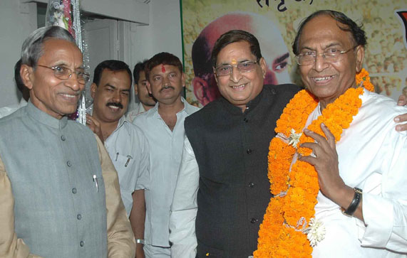 C.P. Thakur, R.K. Sinha file papers for Rajya Sabha polls in Bihar
