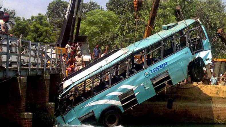Over 45 pilgrims rescued after bus falls in Punjab canal