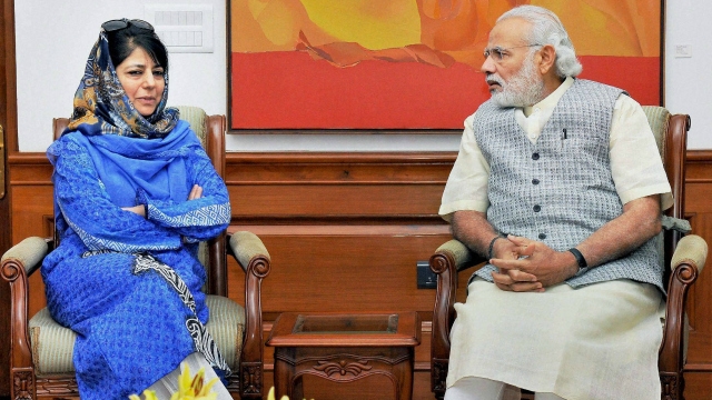 Mehbooba meets Modi