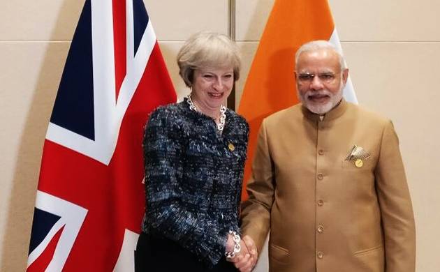 Modi meets Theresa May at G20 Summit