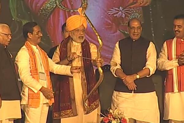 Modi's Dussehra arrow points to decimating terror