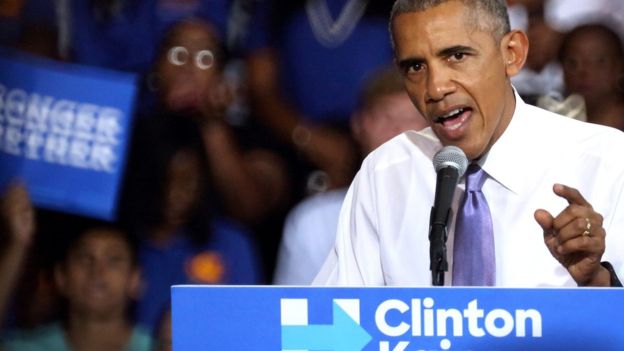 Obama calls Trump's election rhetoric 'harmful