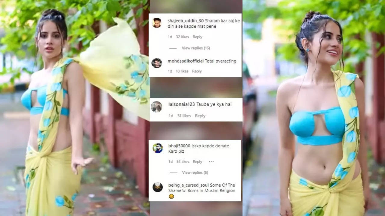 Urfi Javed aka Uorfi gets brutally trolled for wearing revealing outfit on Eid, netizen says ‘Sharam kar aaj ke din aise kapde mat pehen’ | Hindi Movie News – Bollywood
