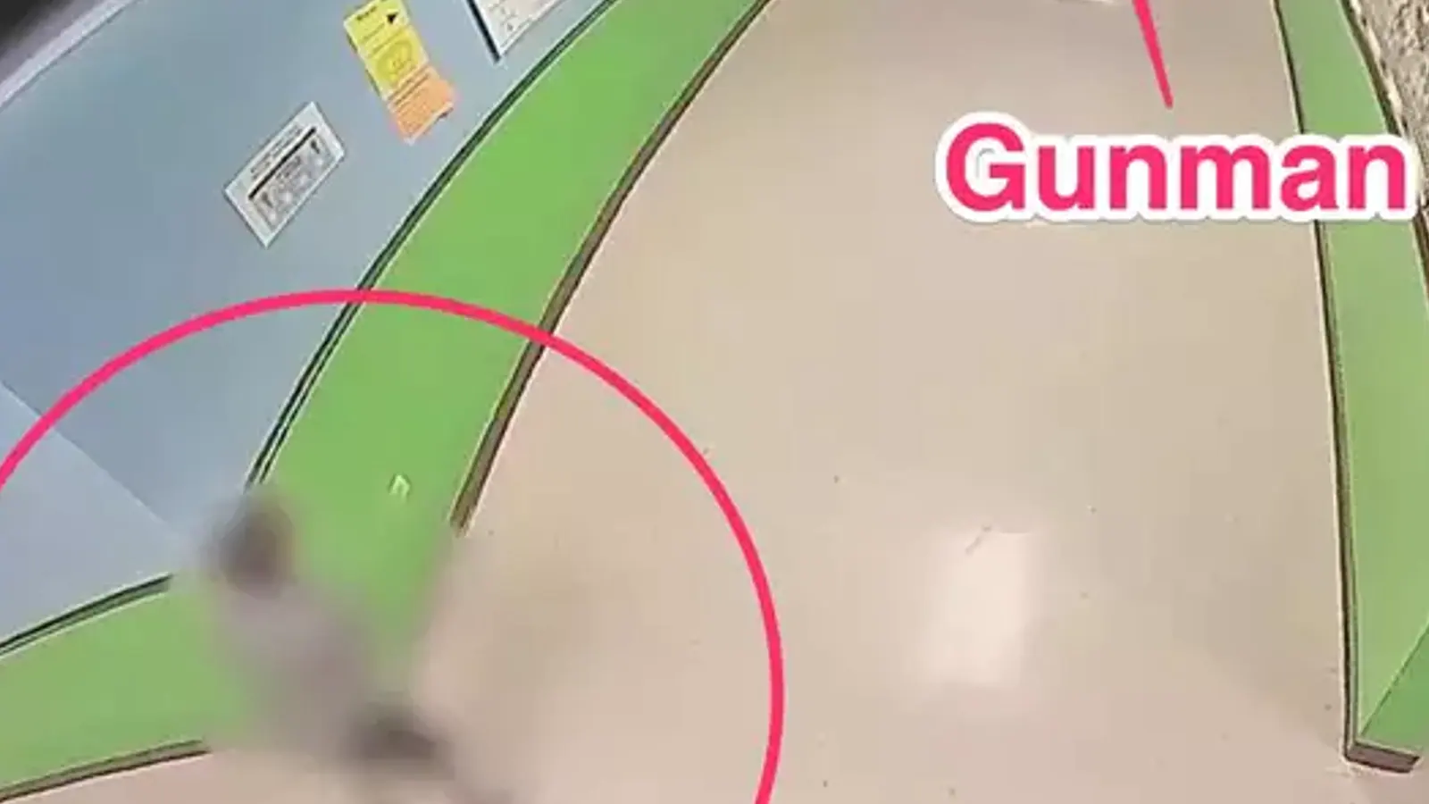 CCTV Footage Shows A Student Narrowly Escaped From Gunman